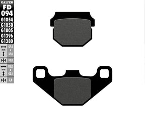 Galfer Brake Pad Semi Metal