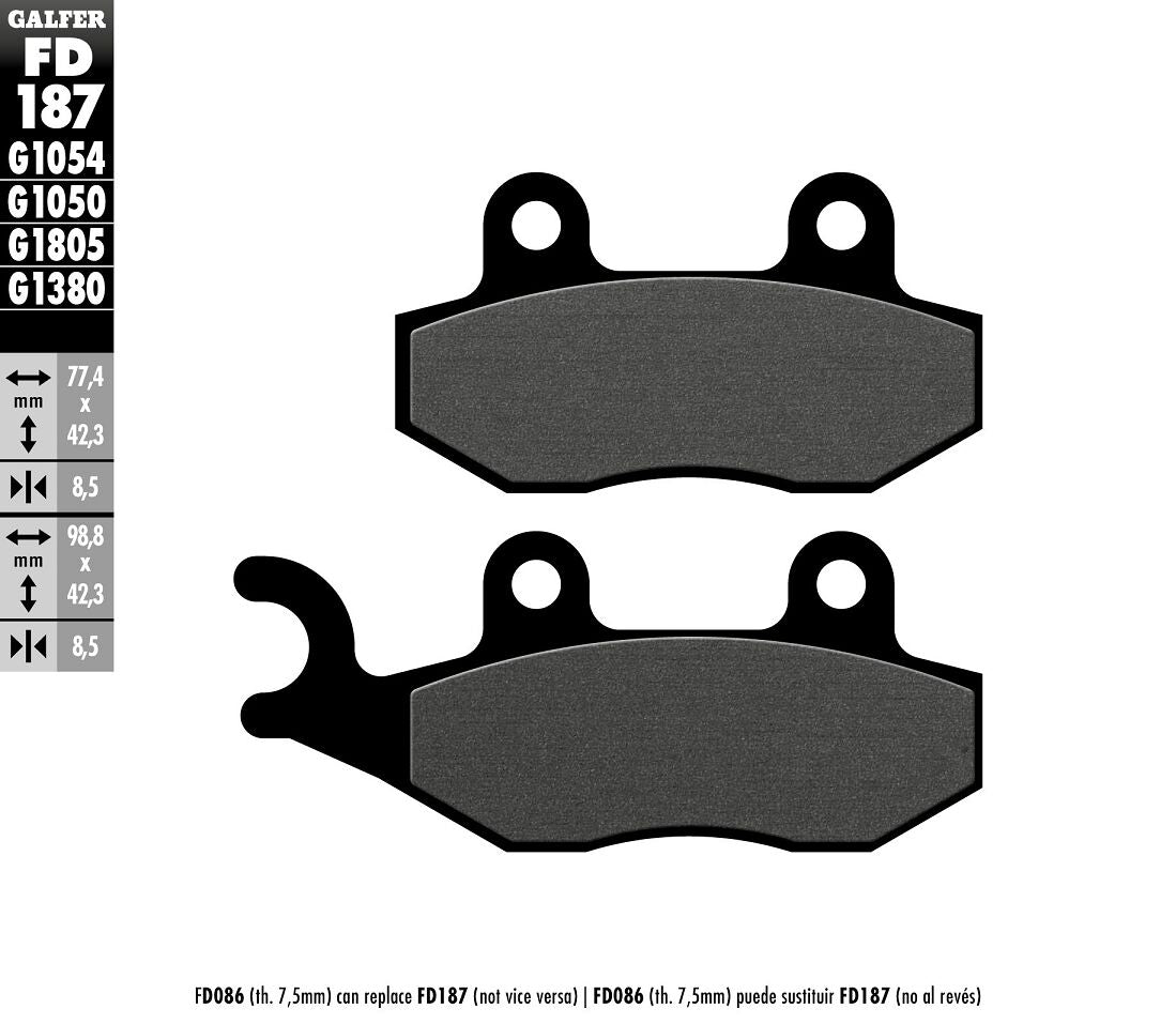 Galfer Brake Pad Semi Metal