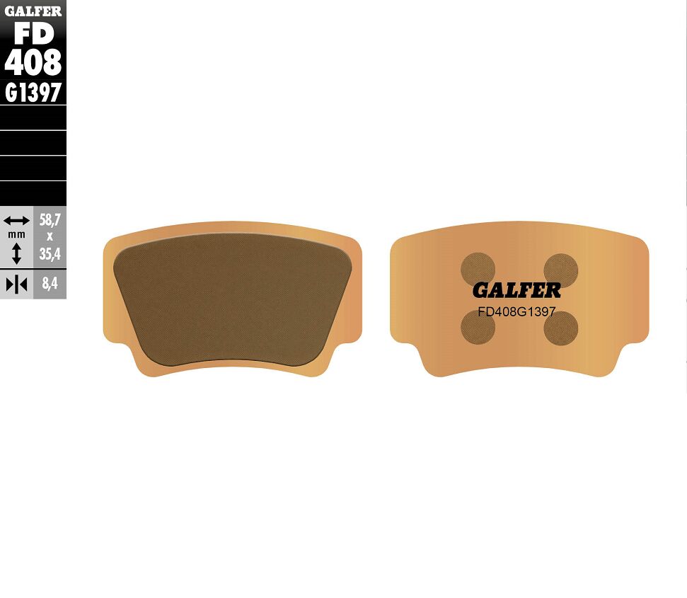 Galfer Brake Pad Sintered Atv