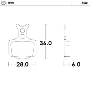 Moto Master Brake Pads Nitro