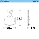 Moto Master Brake Pads Racing Gp