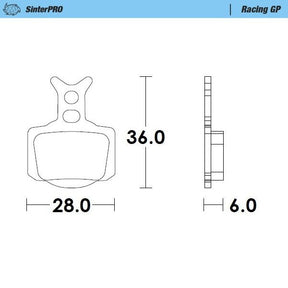 Moto Master Brake Pads Racing Gp