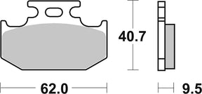 Sbs Brake Pad Sint/Car Off