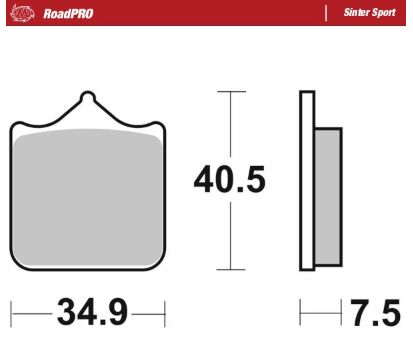 Moto Master Brake Pad Sinter Sport Rear