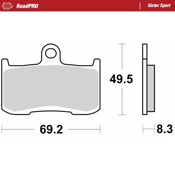 Moto Master Brake Pad Sinter Sport Rear