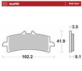 Moto Master Brake Pad Sinter Sport Rear