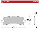 Moto Master Brake Pad Sinter Sport Rear