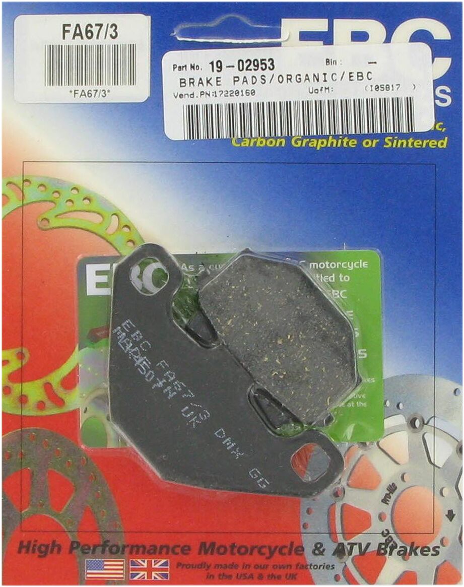 Ebc Brake Pad Fa Ser Organic