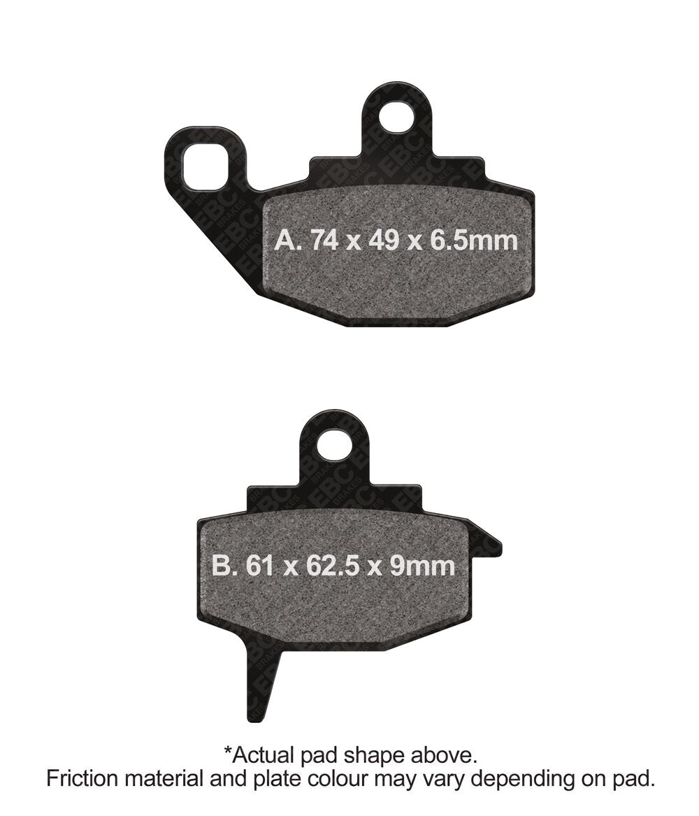 Ebc Brake Pad Ebc Fa130 Tt