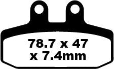 Ebc Brake Pad Fa Ser Organic