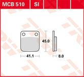 Trw Brake Pad Trw Mcb510