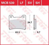 Trw Brake Pad Trw Mcb530