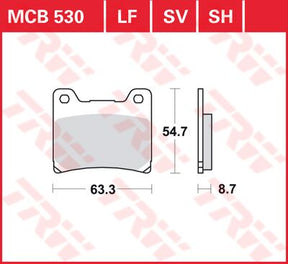Trw Brake Pad Trw Mcb530