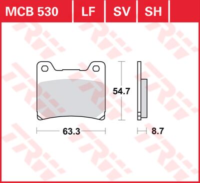 Trw Brake Pad Trw Mcb530