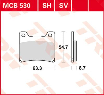 Trw Brake Pad Trw Mcb530