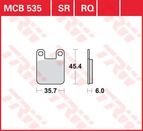 Trw Brake Pad Trw Mcb535