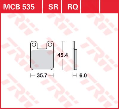 Trw Brake Pad Trw Mcb535
