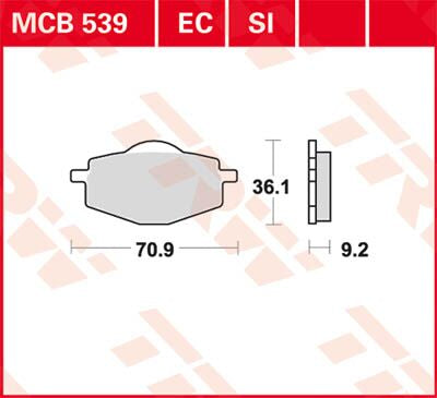 Trw Brake Pad Trw Mcb539