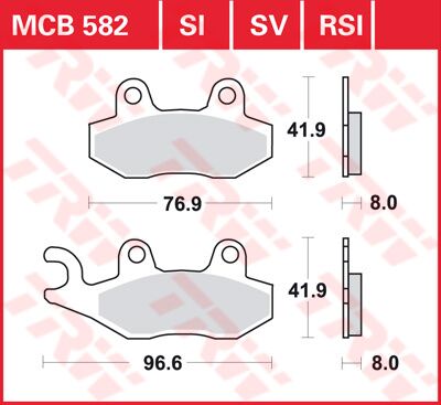 Trw Brake Pad Trw Mcb582