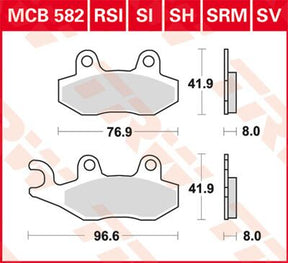 Trw Brake Pad Trw Mcb582