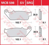 Trw Brake Pad Trw Mcb598