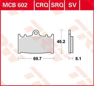 Trw Brake Pad Trw Mcb602