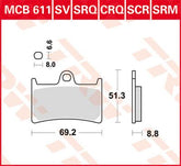 Trw Brake Pad Trw Mcb611