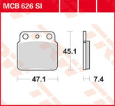 Trw Brake Pad Trw Mcb626 Si