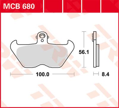 Trw Brake Pad Trw Mcb680