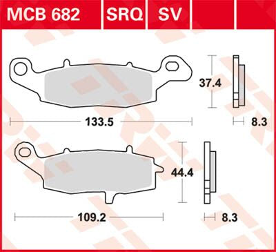 Trw Brake Pad Trw Mcb682