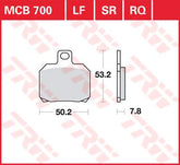 Trw Brake Pad Trw Mcb700
