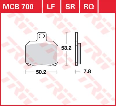 Trw Brake Pad Trw Mcb700