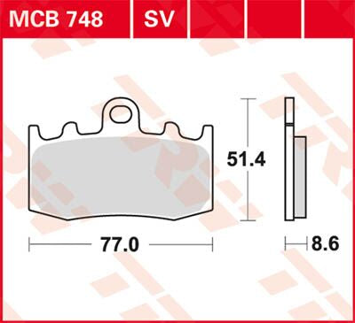 Trw Brake Pad Trw Mcb748