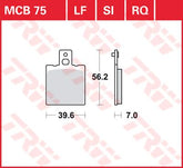 Trw Brake Pad Trw Mcb75