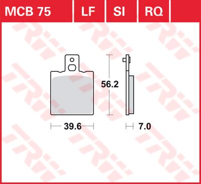 Trw Brake Pad Trw Mcb75