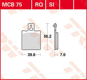 Trw Brake Pad Trw Mcb75