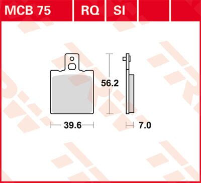Trw Brake Pad Trw Mcb75