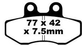 Ebc Brake Pad Fa Ser Organic