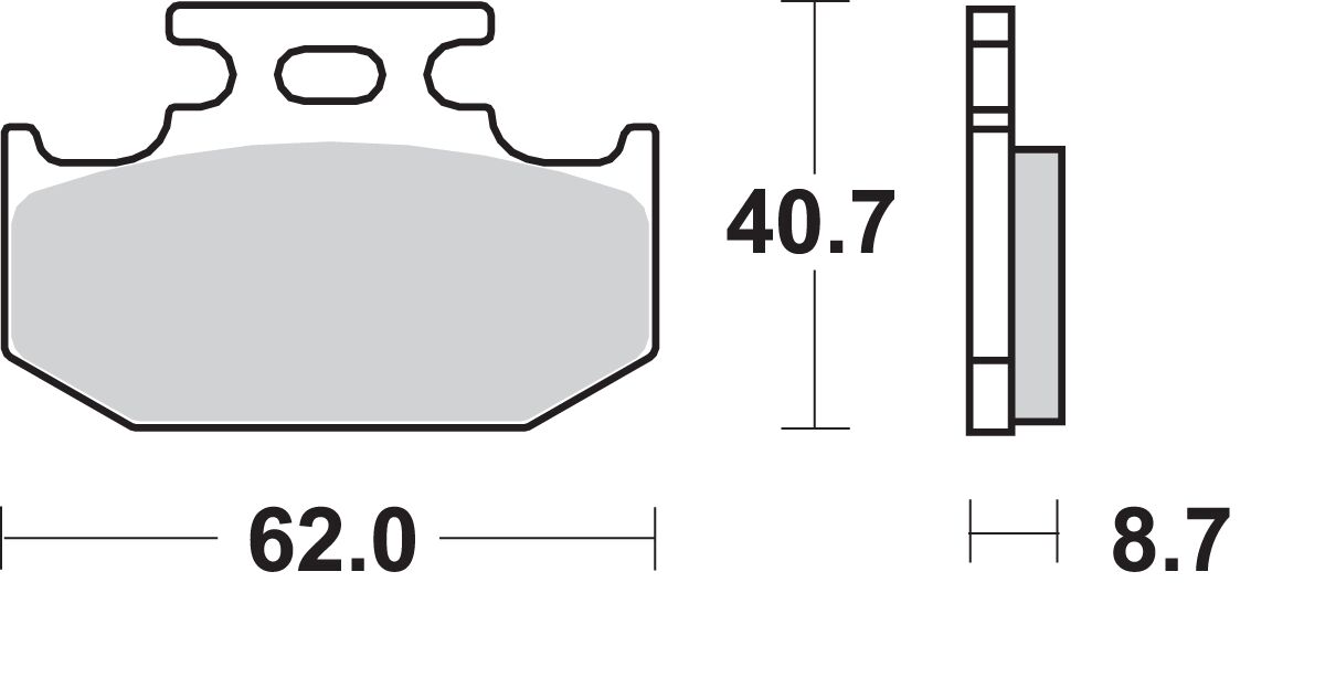Sbs Brake Pad Car/Cer