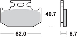 Sbs Brake Pad Car/Cer