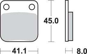Sbs Brake Pad Sint/Car Off