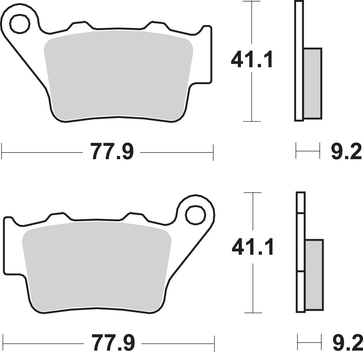 Sbs Brake Pad Sint Rear