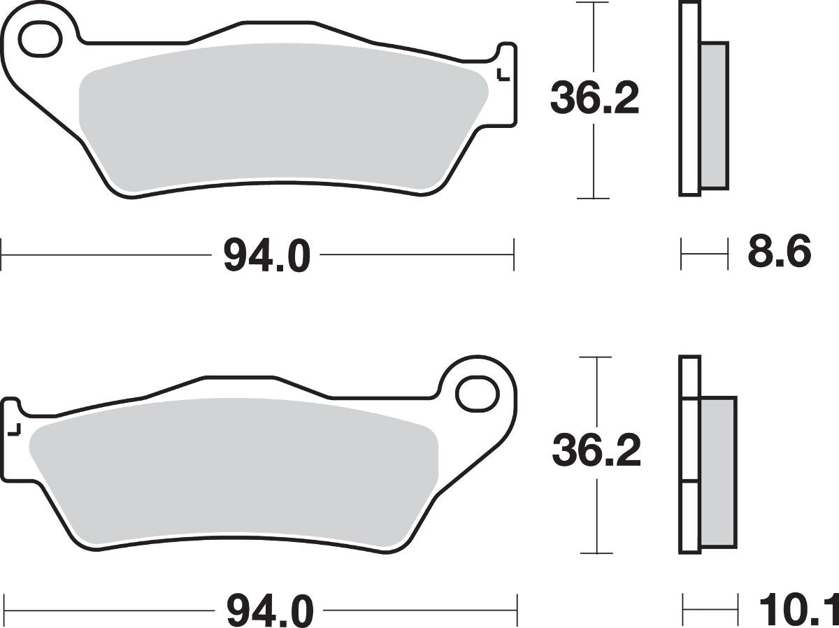 Sbs Brake Pad Sint Rear