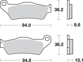 Sbs Brake Pad Sint Rear