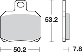 Sbs Brake Pad Car/Cer