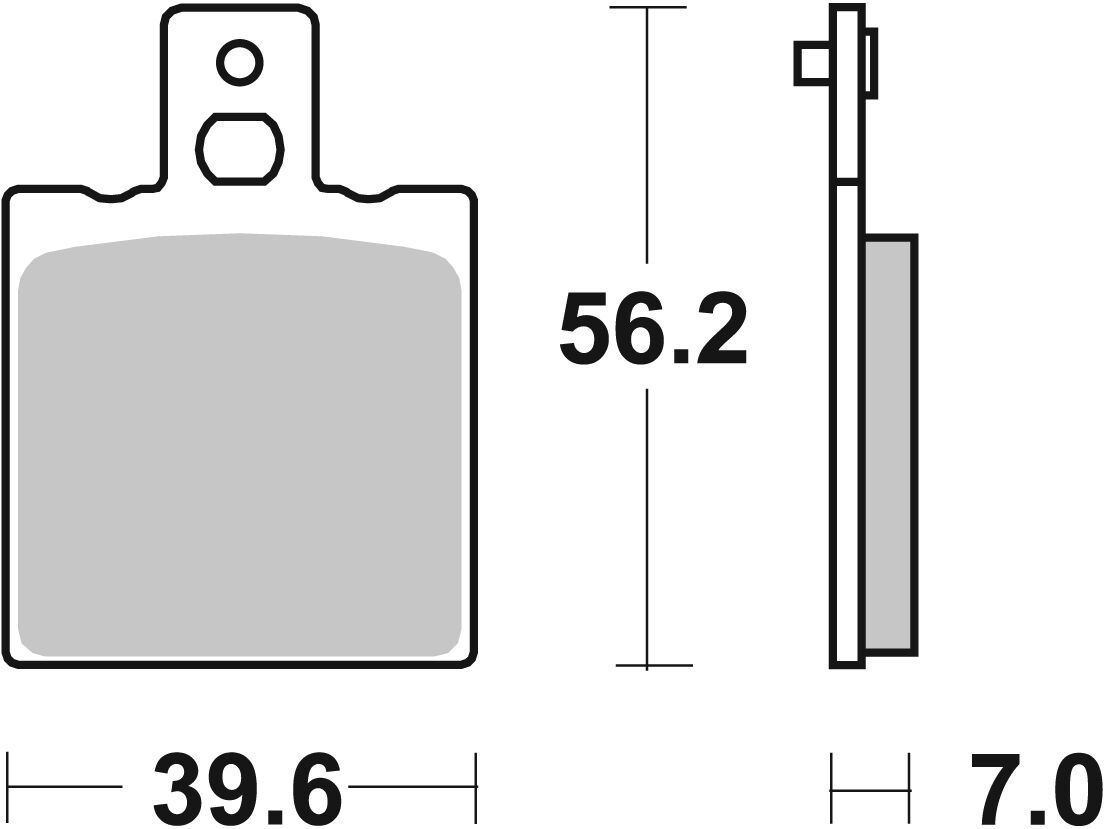 Sbs Brake Pad Car/Cer