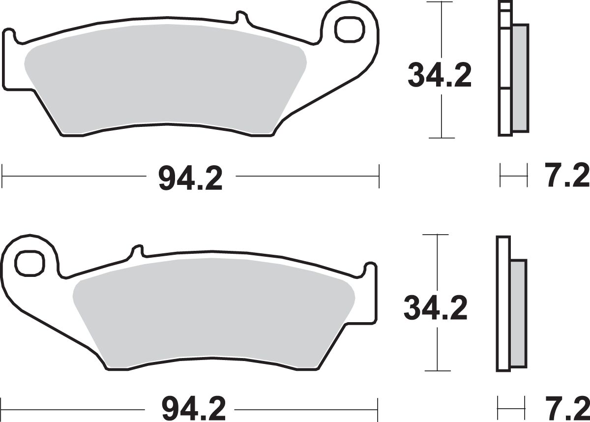 Sbs Brake Pad Car/Cer