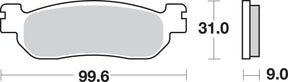 Sbs Brake Pad Car/Cer
