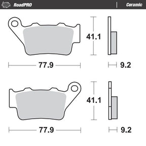 Moto Master Brake Pad Ceramic