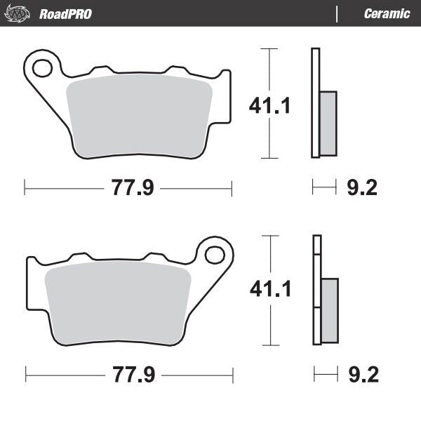 Moto Master Brake Pad Ceramic